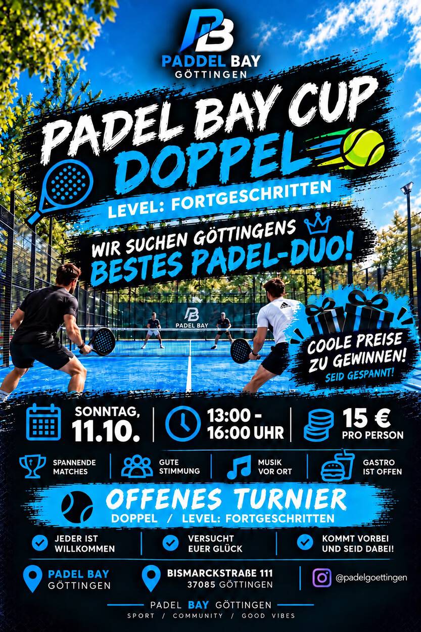 Padel-Bay-Cup 11.10.26 13.00-16.00 Uhr